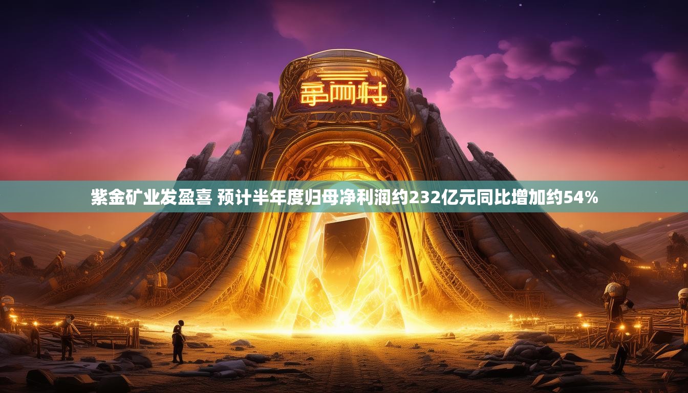 紫金矿业发盈喜 预计半年度归母净利润约232亿元同比增加约54%